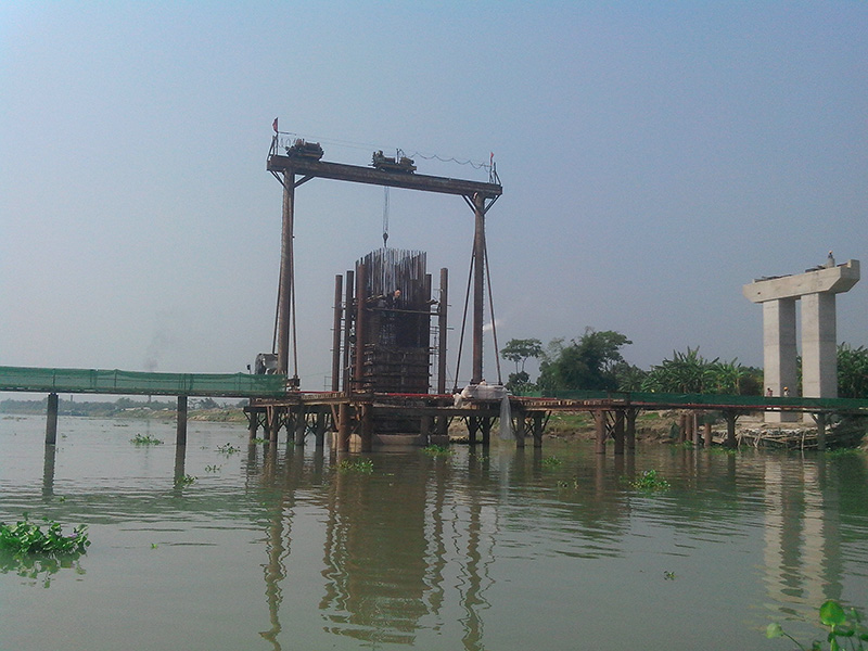 Kazirtack Highway Bridge in Bangladesh